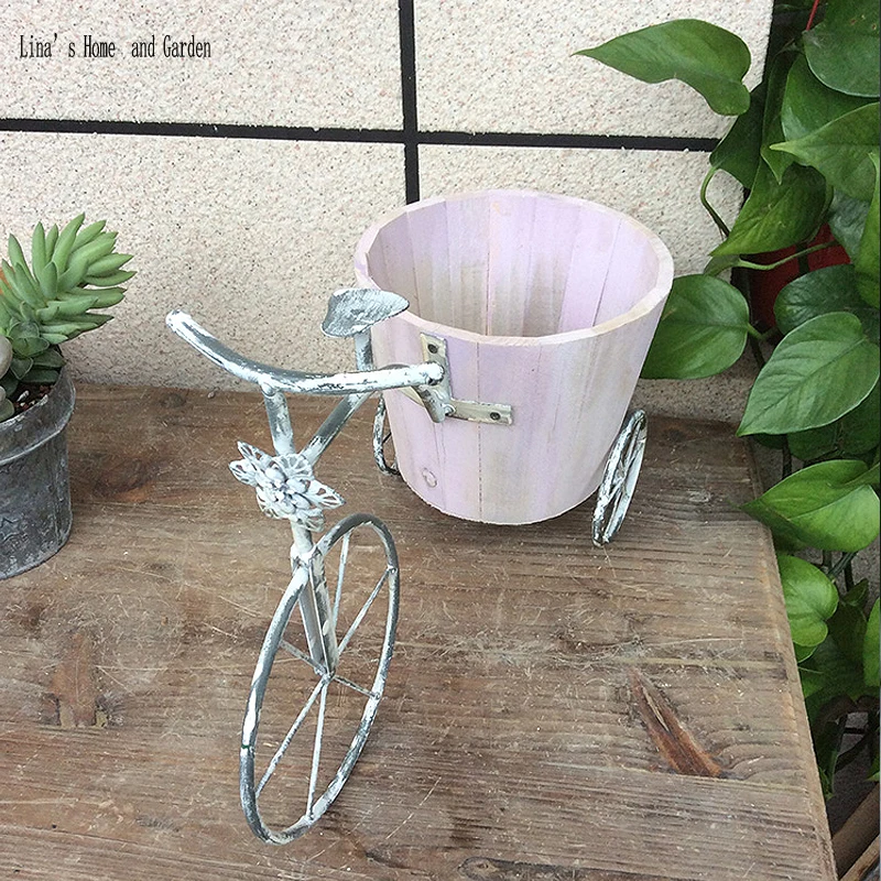 Handmade Decorative Tricycle Planter, Knock Down Shabby, Antique Farmhouse