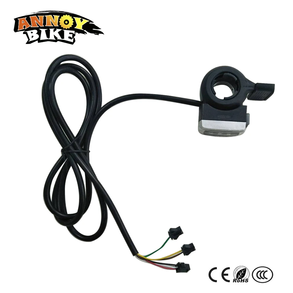 Ebike Thumb Throttle With Reversing Function LCD display 106DX Throttle For Electric Bikes Mountain