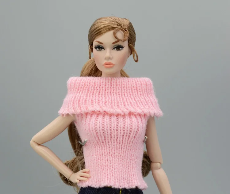 For Outfit Pullip Doll Accessories Princess Casual Suit Top Coat For 30 Cm Doll Clothes Sweater White Black Yellow 1/6