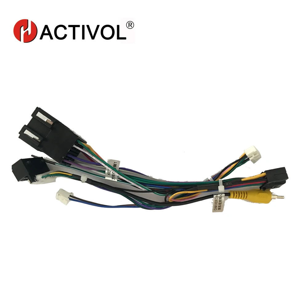 

2 din Car Radio ISO Plug Power Adapter Wiring Harness for Zotye T600 x5 High Trim ISO power harness For car dvd player