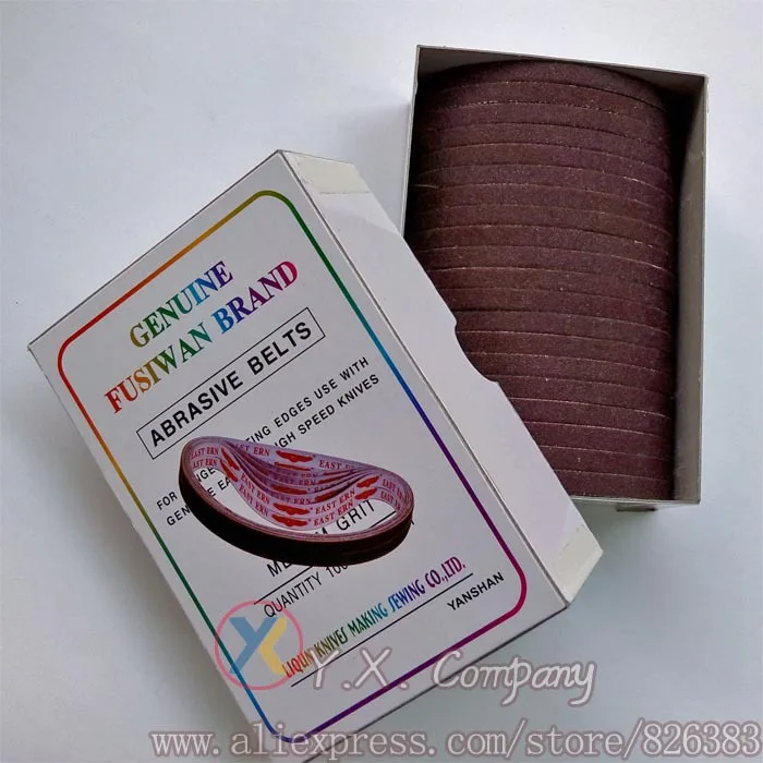 

1 box(100 pieces) Abrasive sharpening belts for Eastman or KM Cutting Machine, good quality
