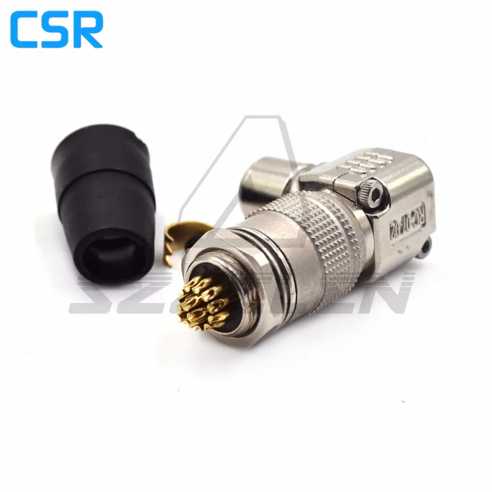 Camera Power Plug 16pin 90 Degree Elbow, Hirose Connector 10pin Coupler , HR10A-10P-16p/HR10A-10R-16s, 16pin Plug And Socket