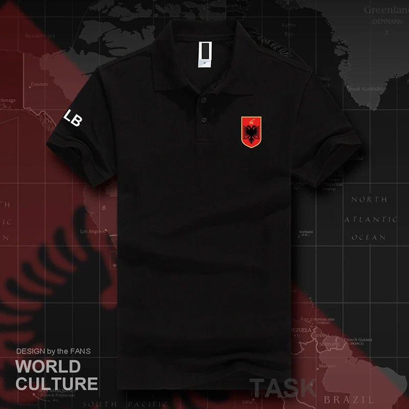 Republic of Albania ALB Albanian polo shirts men short sleeve brands printed for country 2018 cotton nation team flag casual 20