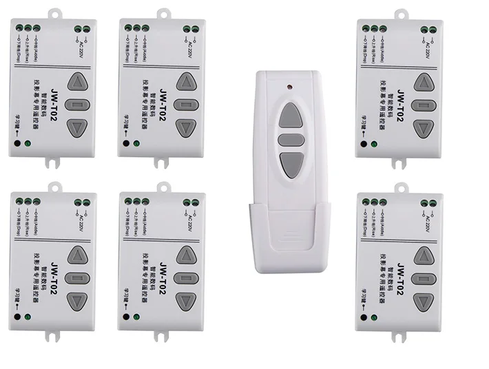 

AC220V intelligent digital RF wireless remote control switch system for projection screen/garage door/blinds/shutters