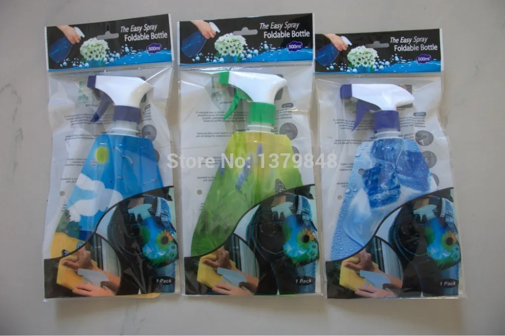 

10Pcs/Lot 500ml Plastic Misting Nozzle Spray Nozzle the easy spray foldable bottle