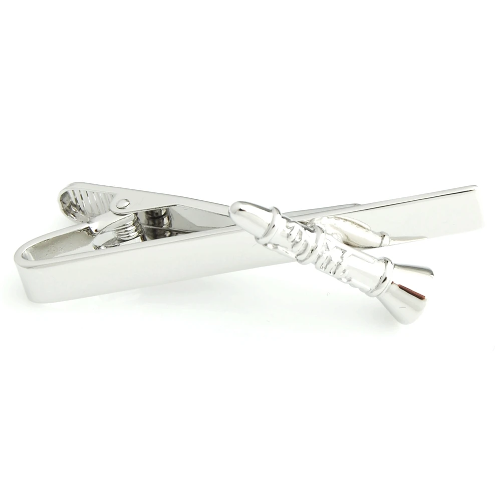 YHT-267 Fashion Novelty Electric Guitar, Clarinet, Saxophone Musical Instrument Tie Clips