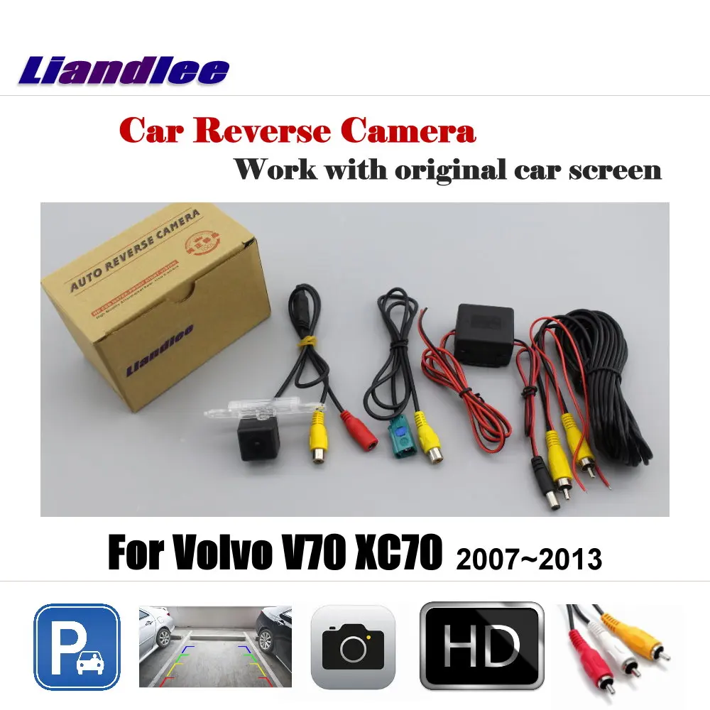 

For Volvo V70 XC70 2007-2013 Car Rear View Camera Auto Back HD Parking CAM Accessories Alarm Systems Waterproof