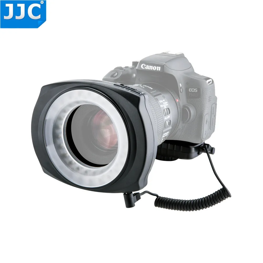 JJC DSLR Camera Flash Video Speedlite Inside/Outside Half/Whole LED Macro Ring Light for NIKON/CANON/SONY/Olymous/Panasonic