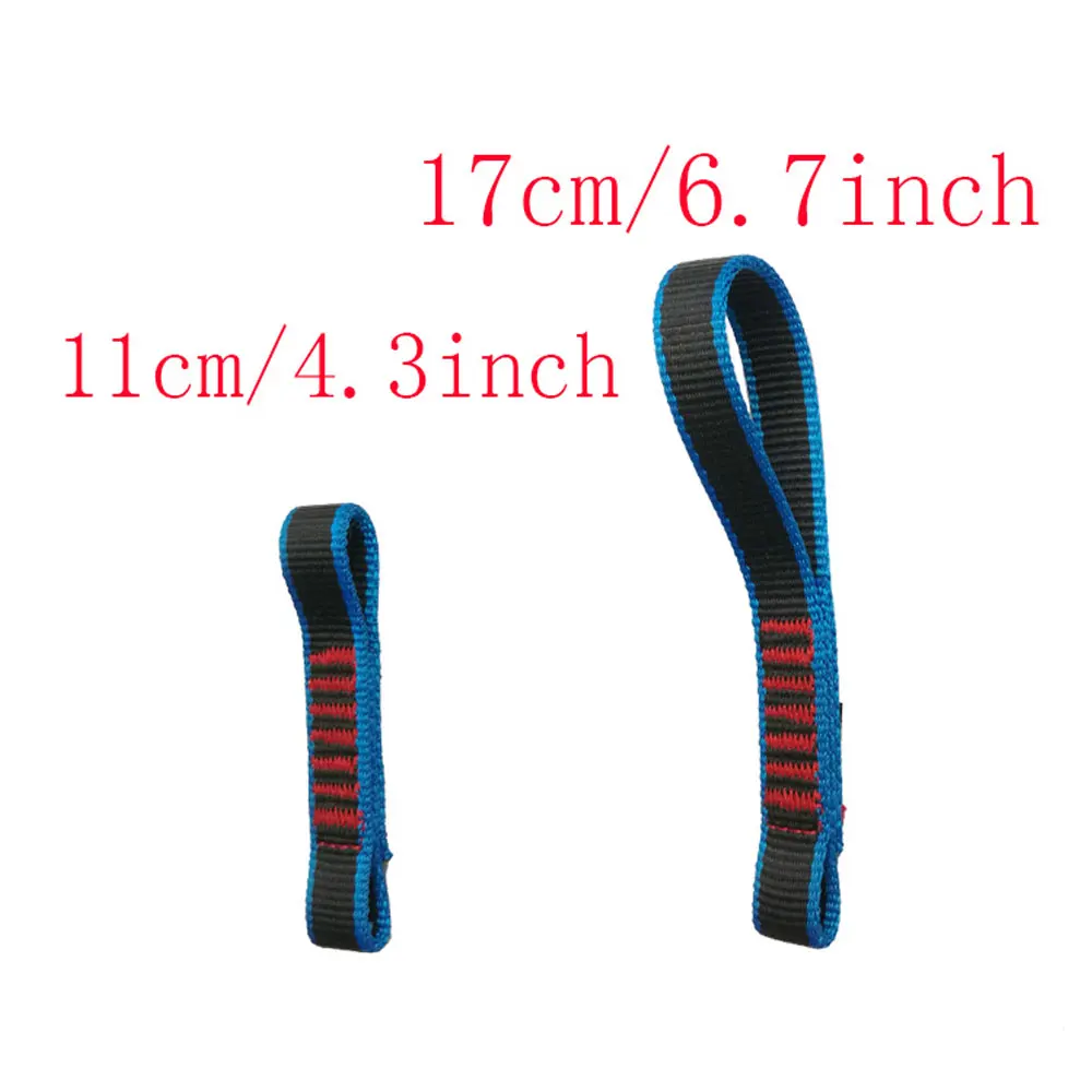 22KN 11/17cm 17mm Rock Climbing Caving Quickdraw Nylon Replacement Sling Retainers Quick Draw replacement