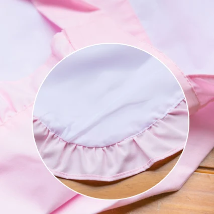 Grembiule da cucina donna grembiuli rosa in cotone impermeabile per venditori cameriere cucina nuovi accessori da cucina