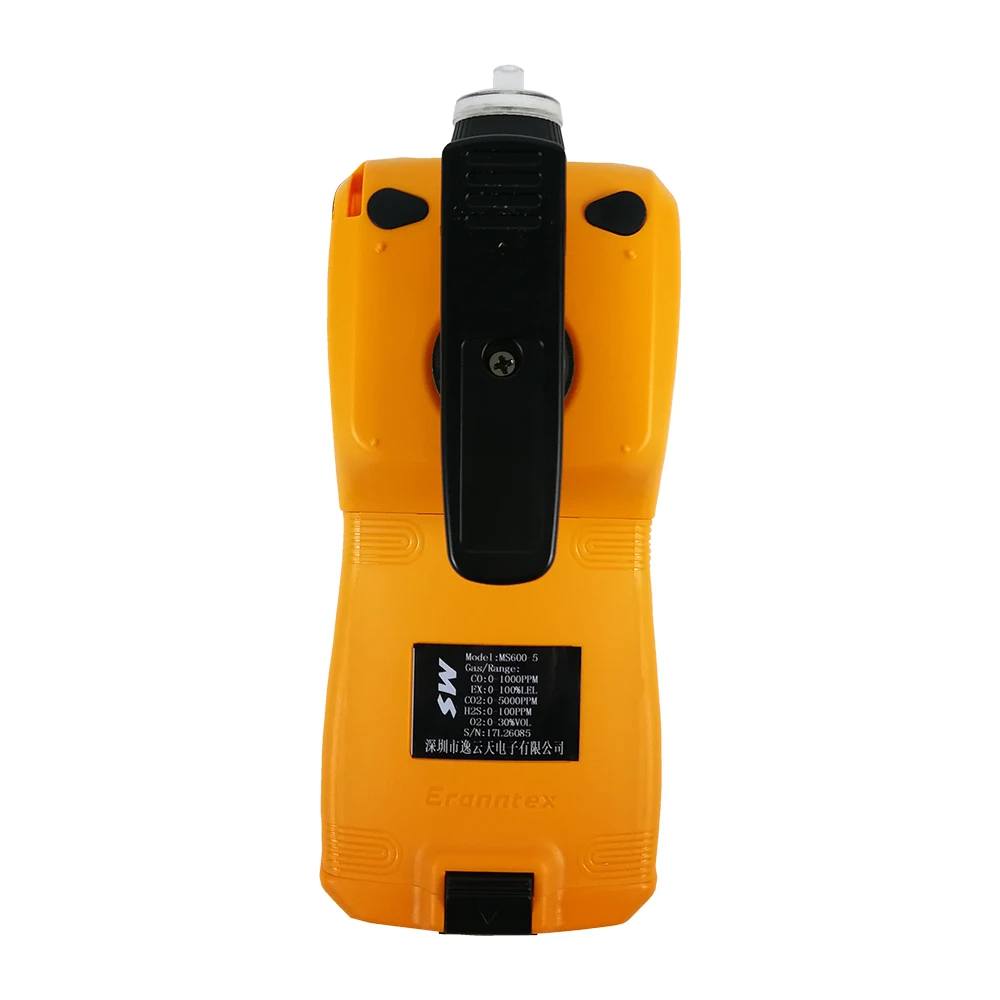 1% high accuracy handheld  pump suction type ms four-in-one toxic 600-4and hazardous combustible gas detection alarm