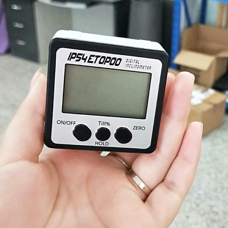 IP54/IP65 Magnetischer digitaler Winkelmesser mit Hintergrundbeleuchtung und/ohne Doppellaser – Detail 5