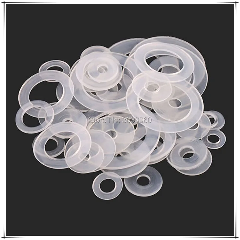 

1000pcs M5x18mmx0.9mm Soft Plastic Nylon Insulation Flat Washers Non-Conductive Flat Washers for Hardware And Engineering Use