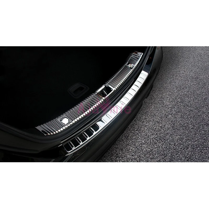 Accessories For Mercedes Benz E Class W213 2016-2018 Rear Trunk Bumper Overlay Trim Stainless Steel Door Sill Chrome Car Styling