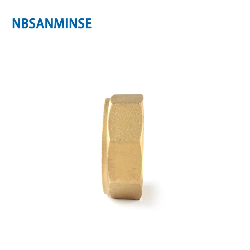 NBSANMINSE 10pcs/lot SM1015 1/2 1-1/2 Female End Cap For Water Heating Copper Brass Fitting 1Mpa