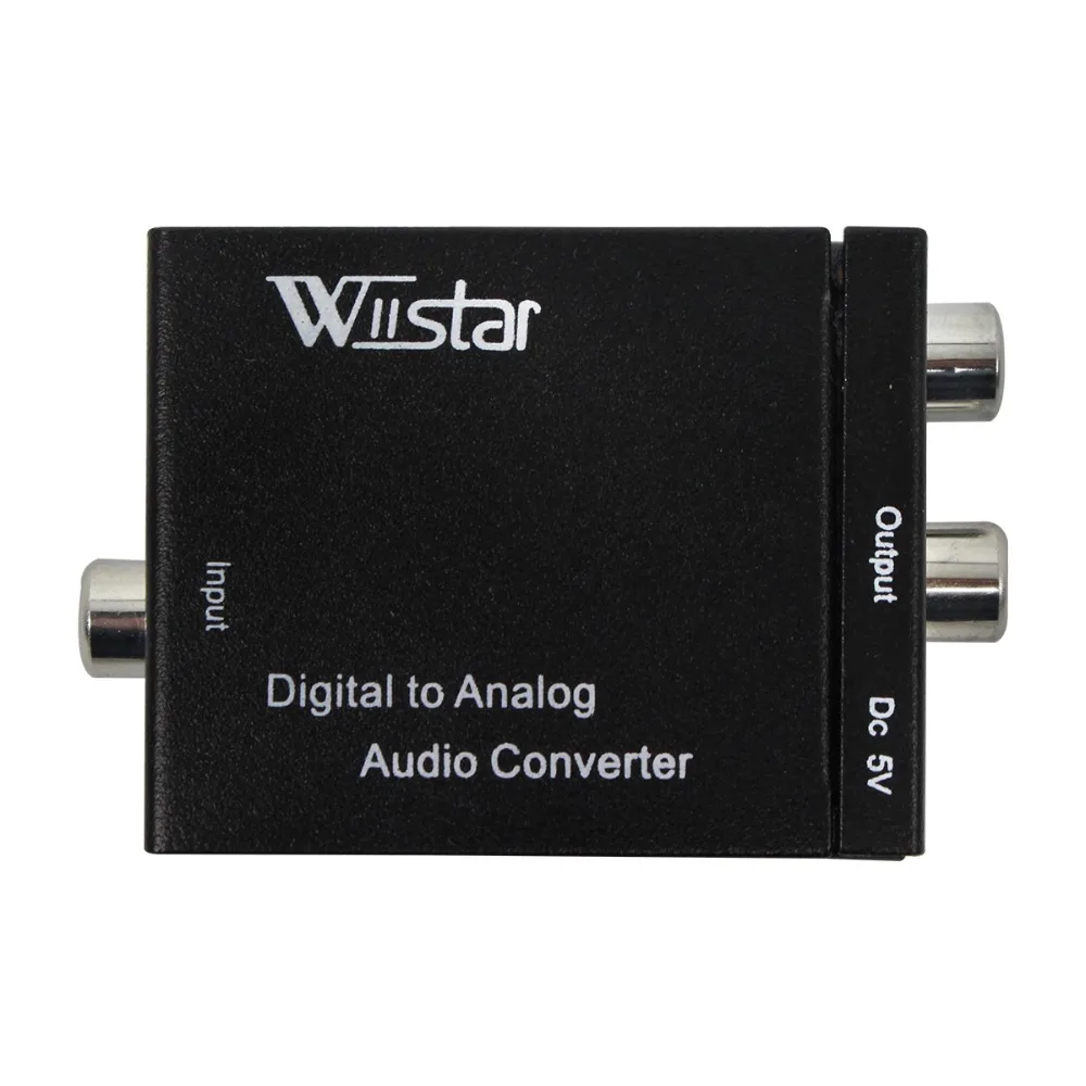 

Toslink Coaxial Optical Fiber Digital to Analog Audio AUX 3.5mm Jack RCA L/R Converter SPDIF Digital Audio Decoder Amplifier