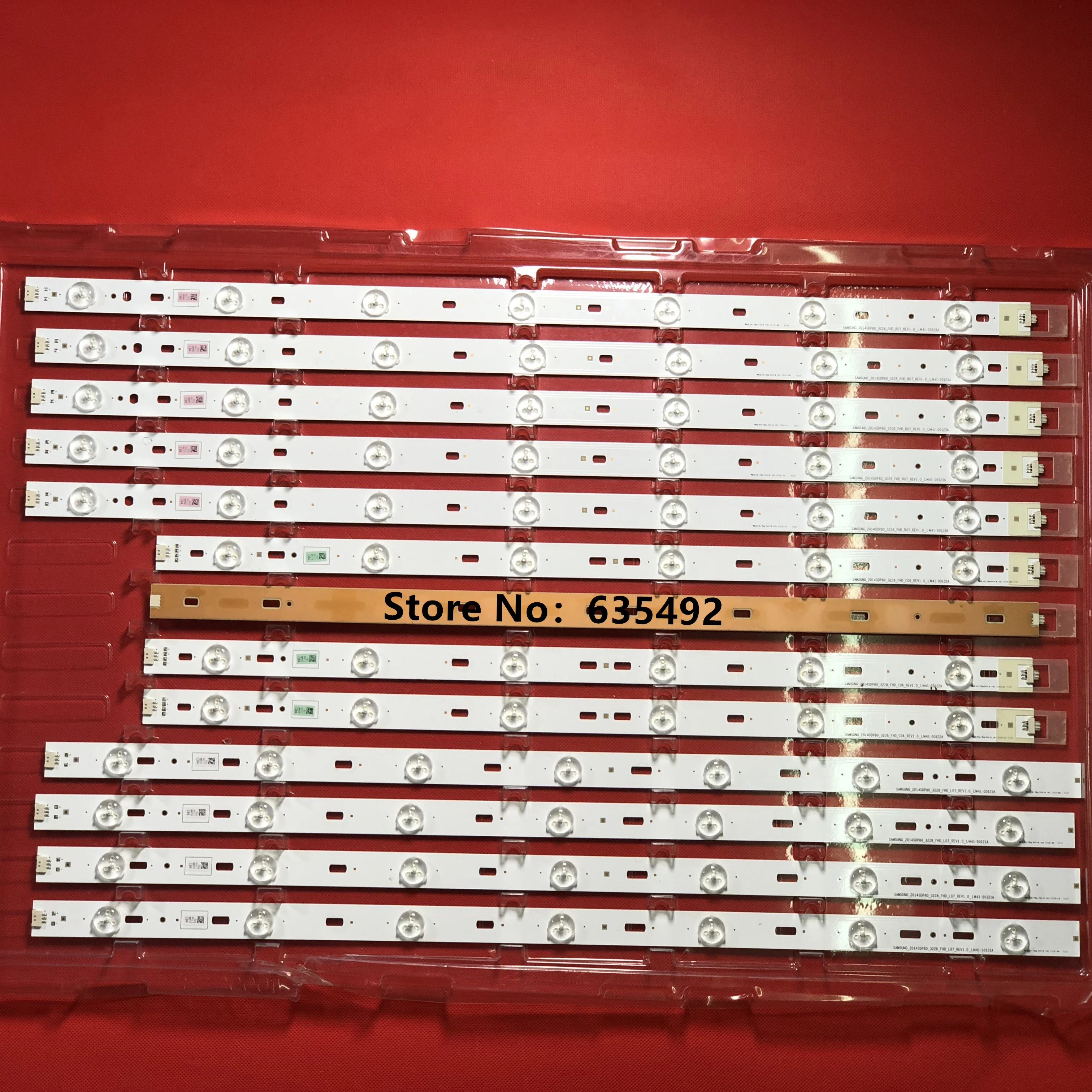 1ชุด = 30PCS แถบไฟ LED สำหรับ LC-80UE30U LC80LE661U 2014SDP80_3228_FHD_L07/C06/R07 LM41-00121A,LM41-0122A,LM41-00123A