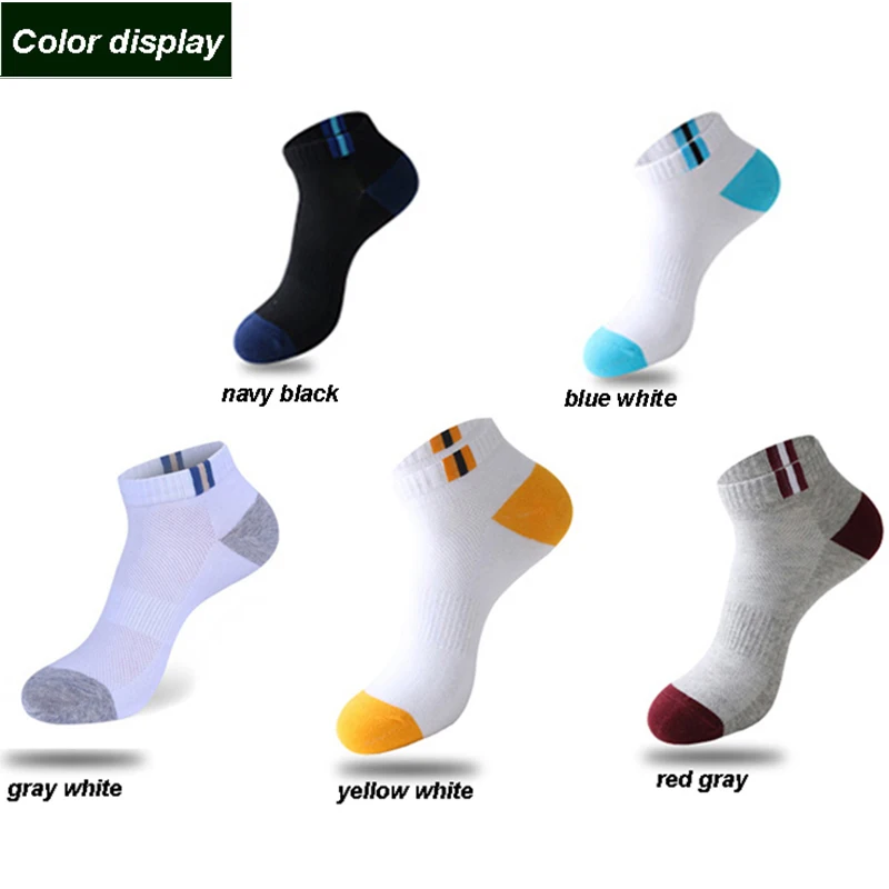 10 Pairs New Spring Summer Cotton Socks Boat Mesh Breathable Men\'s Short Ankle Socks High Quality Casual Sports Male Sokken Gift