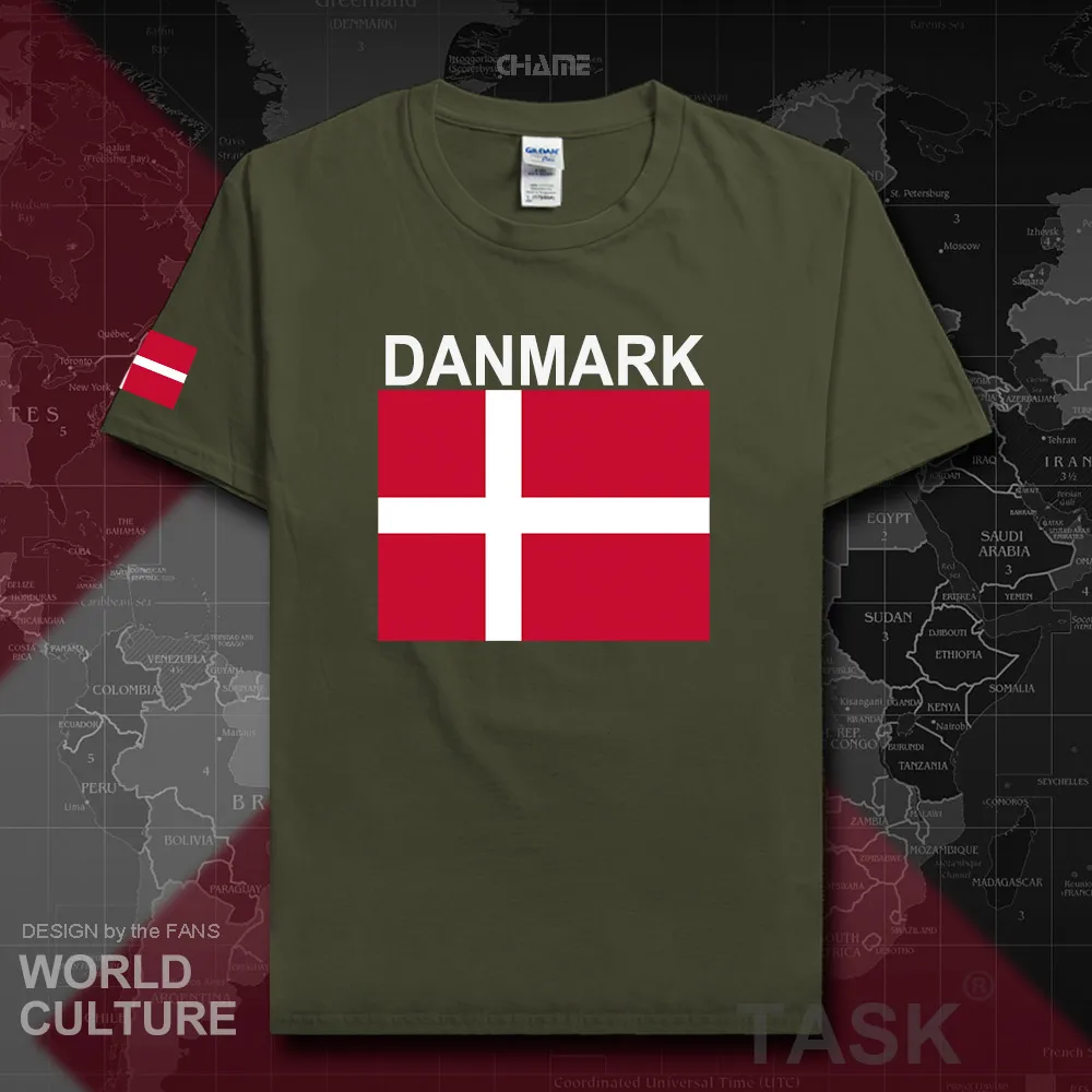 Denmark Danish men t shirts 2017 jerseys nation tshirt 100% cotton t-shirt sporting meeting clothing tees country Danmark DK DNK