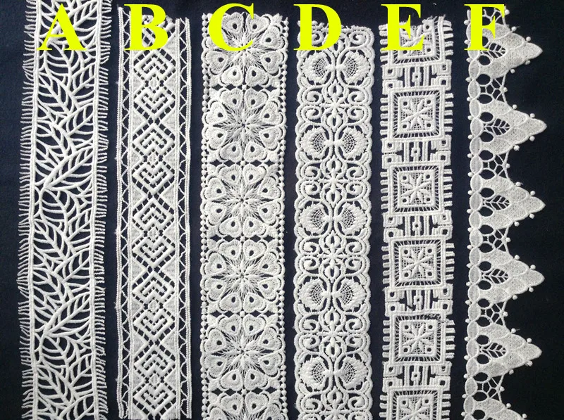 5cm-6cm top quality tiny yarn milk fibre polyester embroidery lace trim,XERY-RX171225A