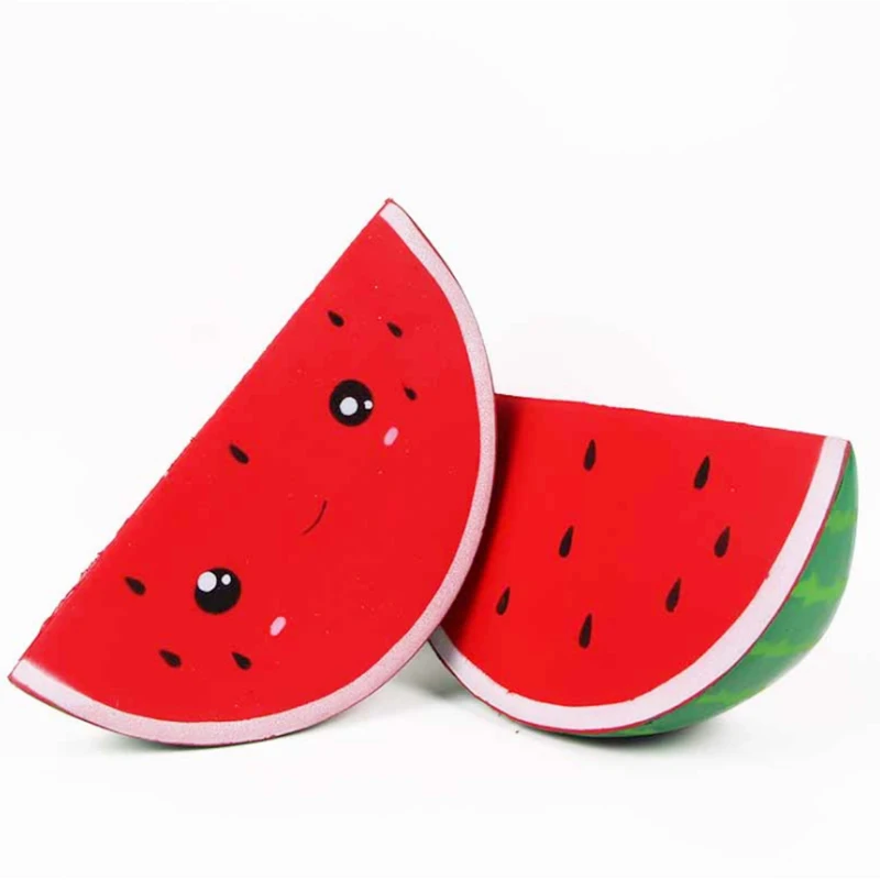 Jumbo Kawaii Watermelon Squishy Simulated Fruit Slow Rising Bread Scented Squeeze Toy Stress Relief for Kid Xmas Gift