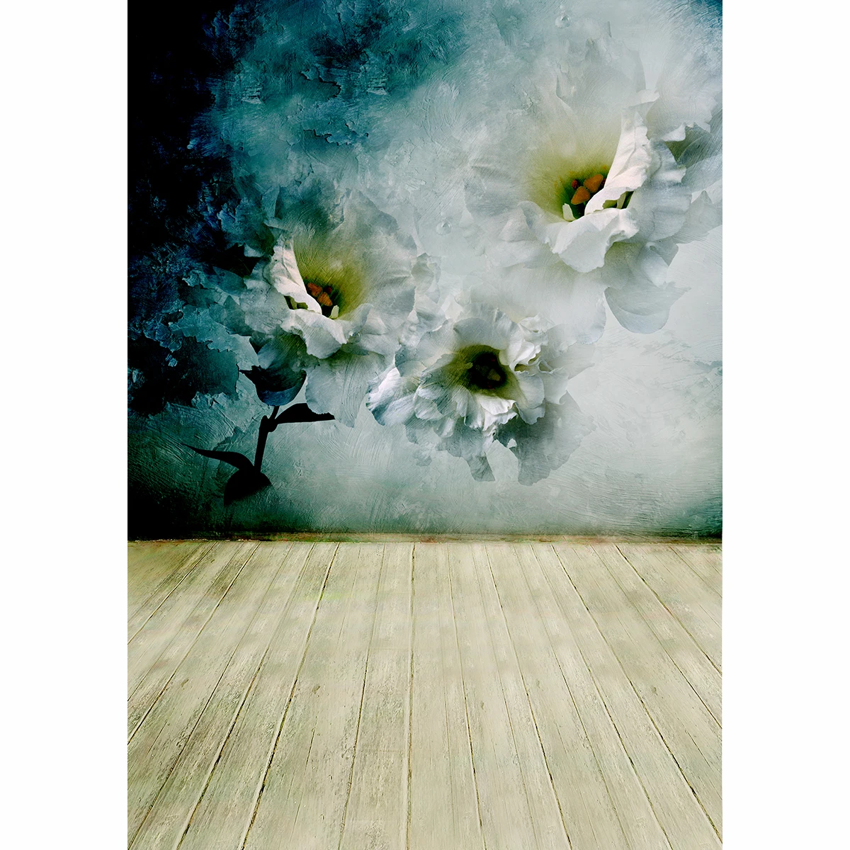 Allenjoy pintura de fondo óleo flor bokeh estilo chino recién nacido Fondo accesorios de diseño original personalizado