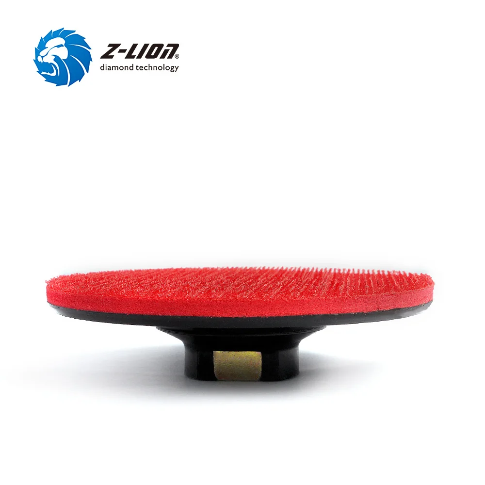 Z-LION 2 pcs 4 Inch Plastic Backer Pad M14 Thread Backing Pad With Hook & Loop Abrasive Tool Diamond Polishing Pads Holder