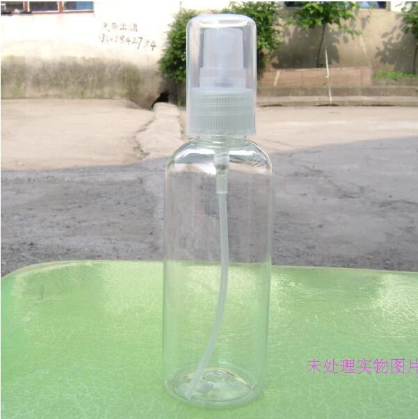 

50pcs wholesale 100ml full cover spray bottle , clear 100ml empty cosmetic bottles with pump ,100 ml fine mist spray bottle