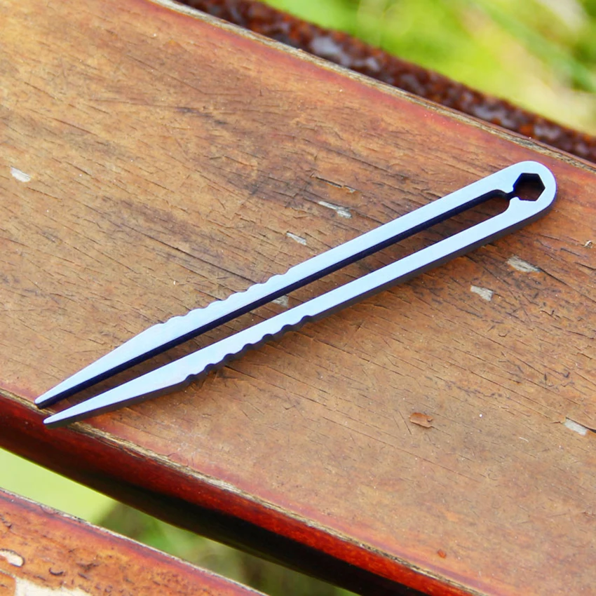 Tc4 pinças de aço titânio industrial engrenagem braçadeira fixação gadget clipe viagem mini bolso ferramenta multiuso ao ar livre