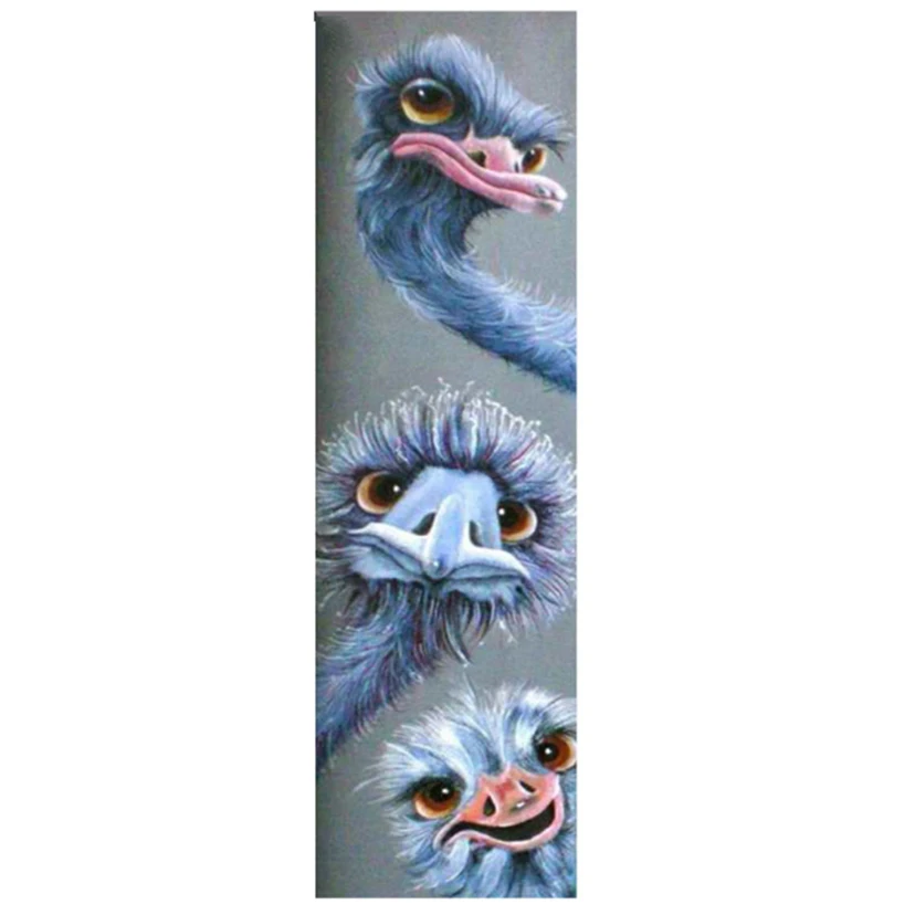 

DIY Diamond Painting Cross Stitch Three Ostrich 5D Diamond Embroidery Full Mosaic Big Home Paintings wall Stickers Murals WG860