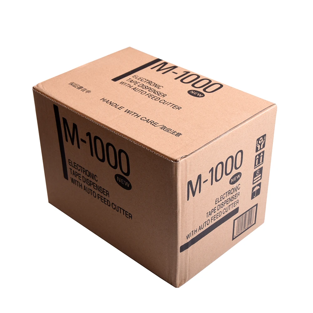 KNOKOO 자동 테이프 디스펜서 M-1000 메모리 기능이있는 7-50mm 너비 테이프 커터 기계