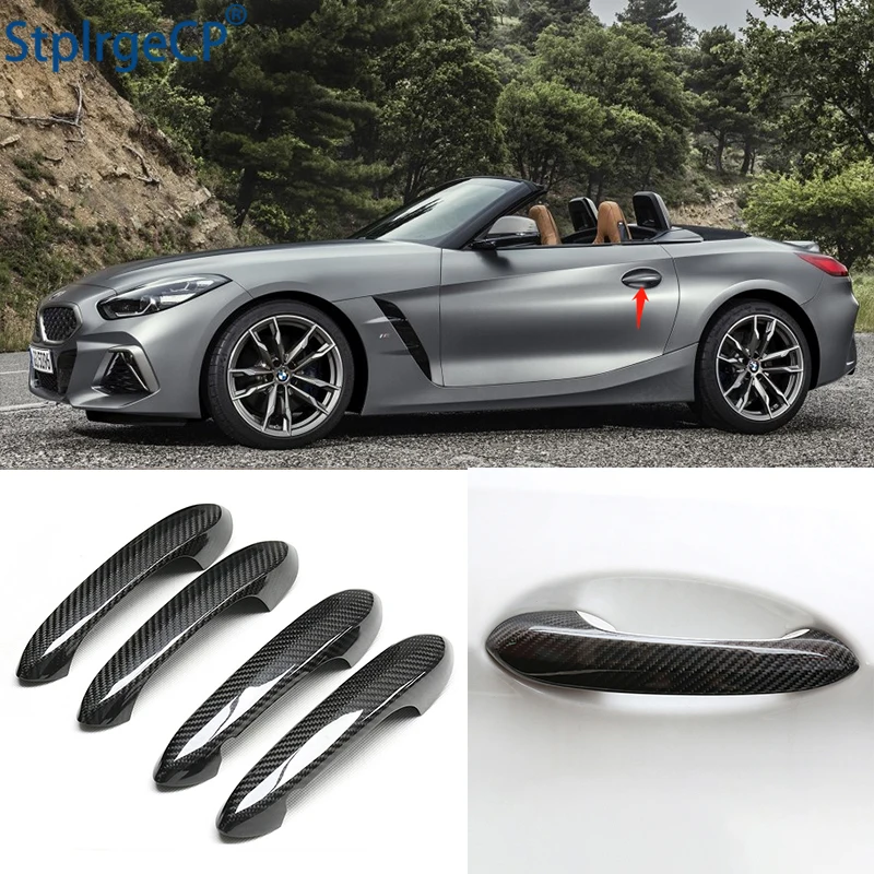 

For BMW Z4 G29 M40i sDrive 25i M 2019 2020 Accessories 100% real carbon fiber Auto outer door handle cover