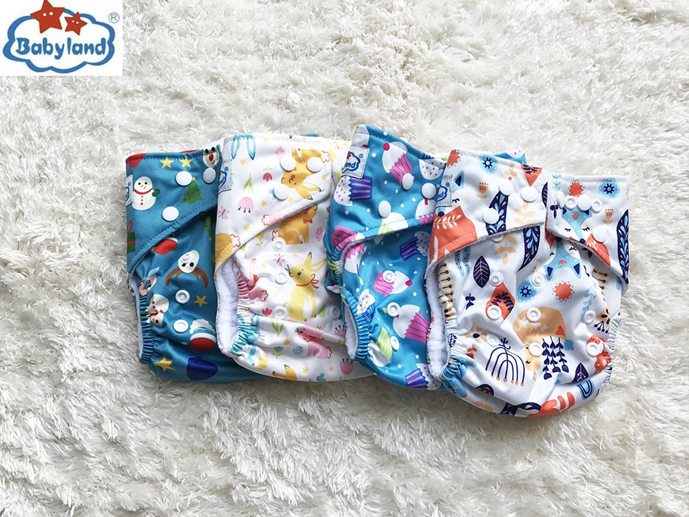 BABYLAND Microfleece Cloth Diapers My Choice Designs Reusable Washable Baby Nappy Pocket Diaper Covers Factory Price Nappy Shell