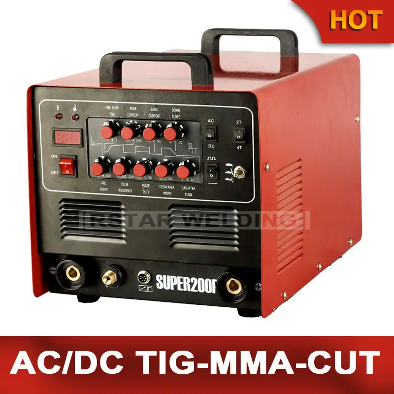 RSTAR SUPER200P PULSE AC/DC TIG200AMP  ARC200AMP  PLASMA CUTTER 50AMP WELDING MACHINE