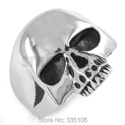 Classic Skull Biker Ring Stainless Steel Jewelry Mens Boys Gift Wholesale SWR0036A