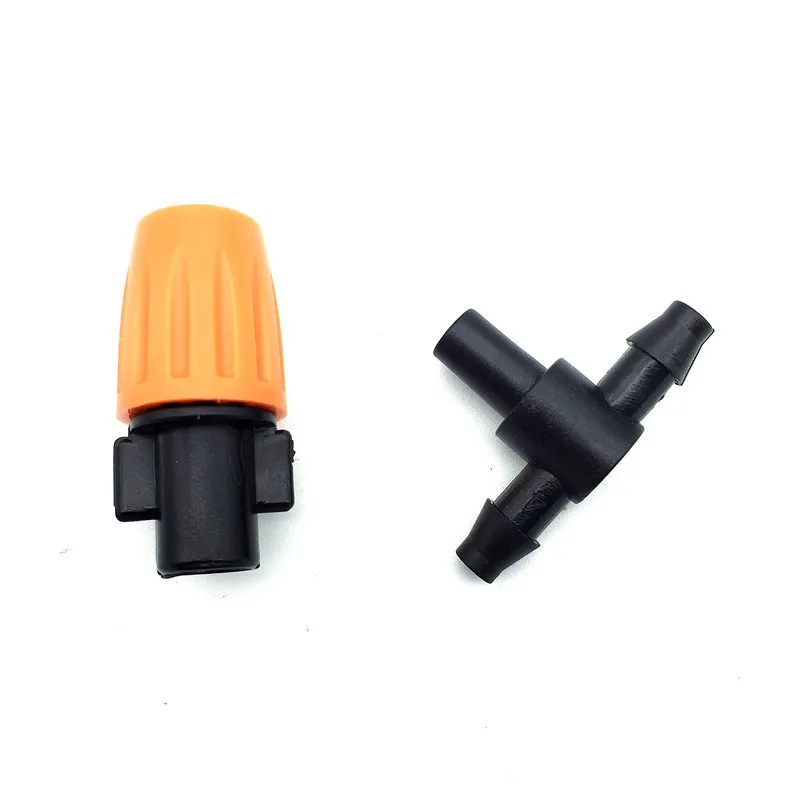 10 pcs Impianto di Irrigazione Del Prato Terreni Agricoli Irrigazione Dripper Spruzzatore Sprinkler 4/7 millimetri tubo connectionFlowers