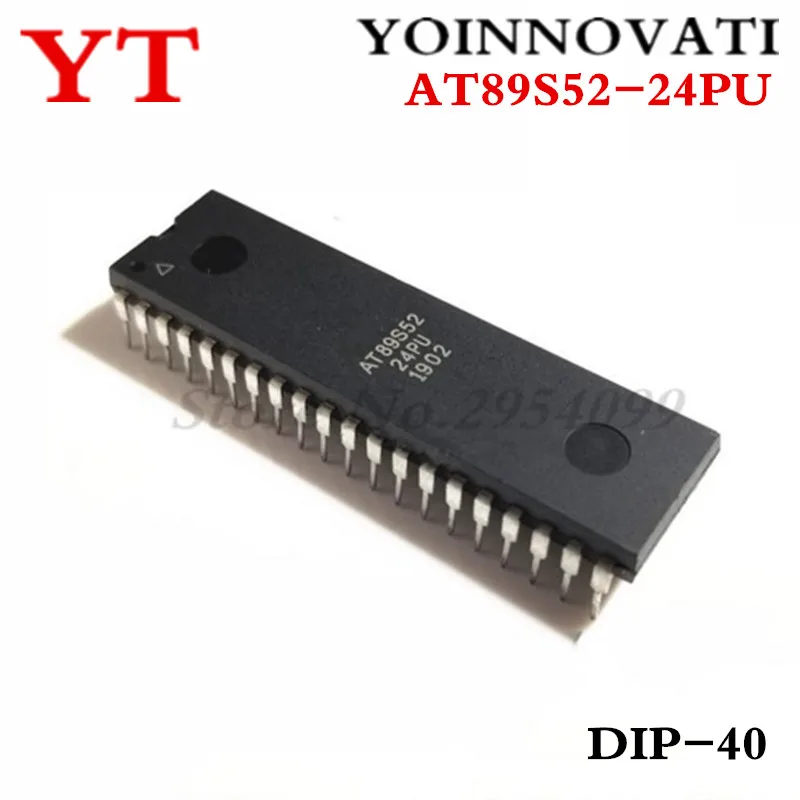 20PCS/LOT AT89S52-24PU AT89S52 IC MCU 8BIT 8KB FLASH 40DIP