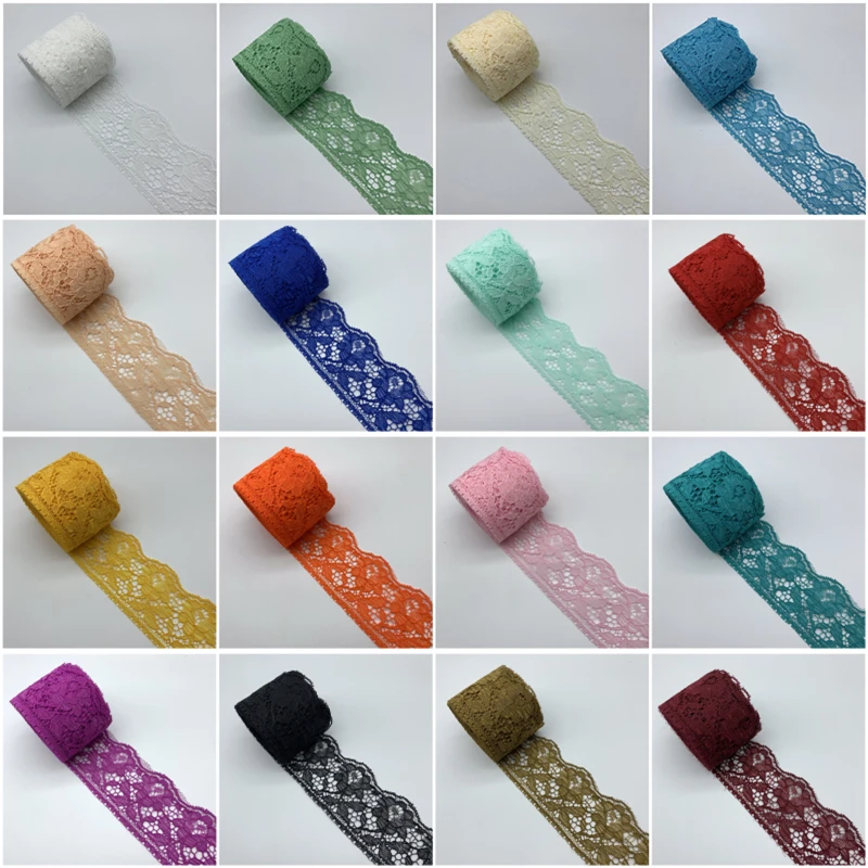 5yards 60mm Lace Ribbon Handicrafts Embroidered Lace Trim Ribbon Handmade Lace Decorations DIY Sewing Fabric French lace Fabric