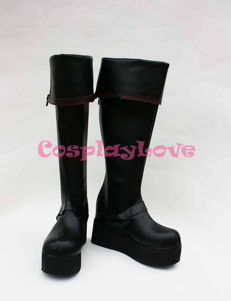 

D.Gray-man 3th Yu Kanda Cosplay Shoes Long Boots Hand Made Custom-made For Halloween Christmas CosplayLove