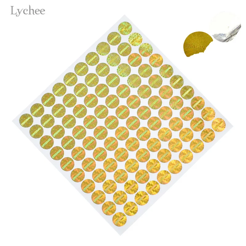 

100 шт., оригинальная гарантия, голограмма, этикетка, наклейка, декоративная лазерная печать, наклейки, сделай сам, поделки из бумаги ручной работы