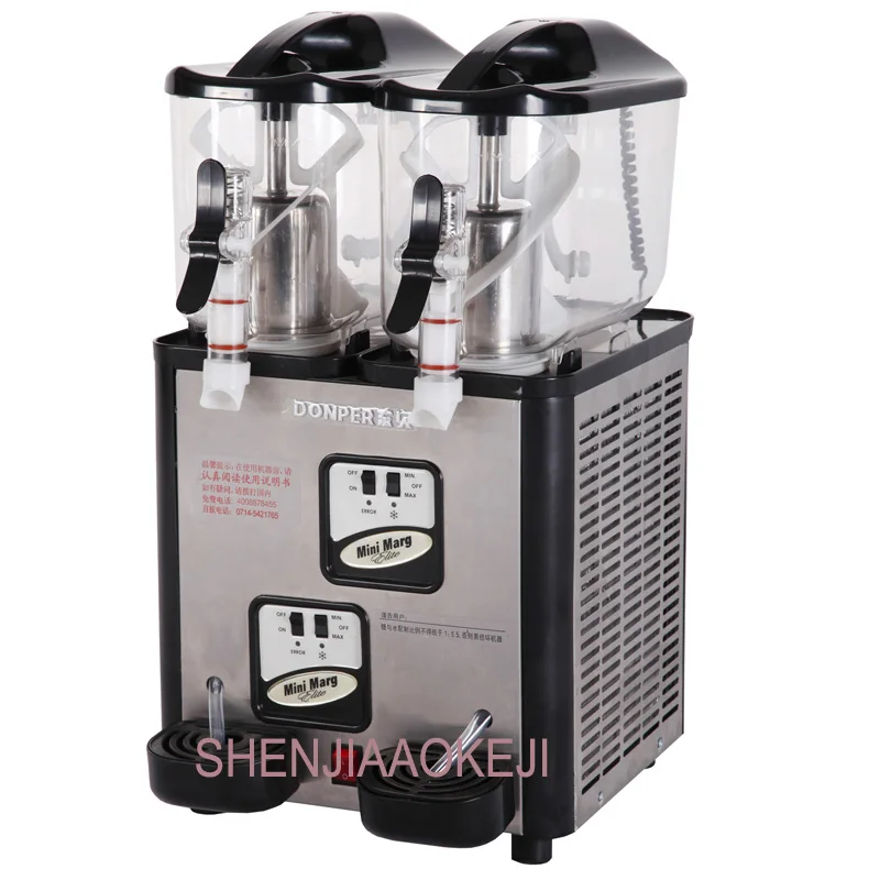 

XC212A snow melting machine desktop double cylinder 6L*2 mini snow melting machine Small commercial Slush machine 220V 1PC