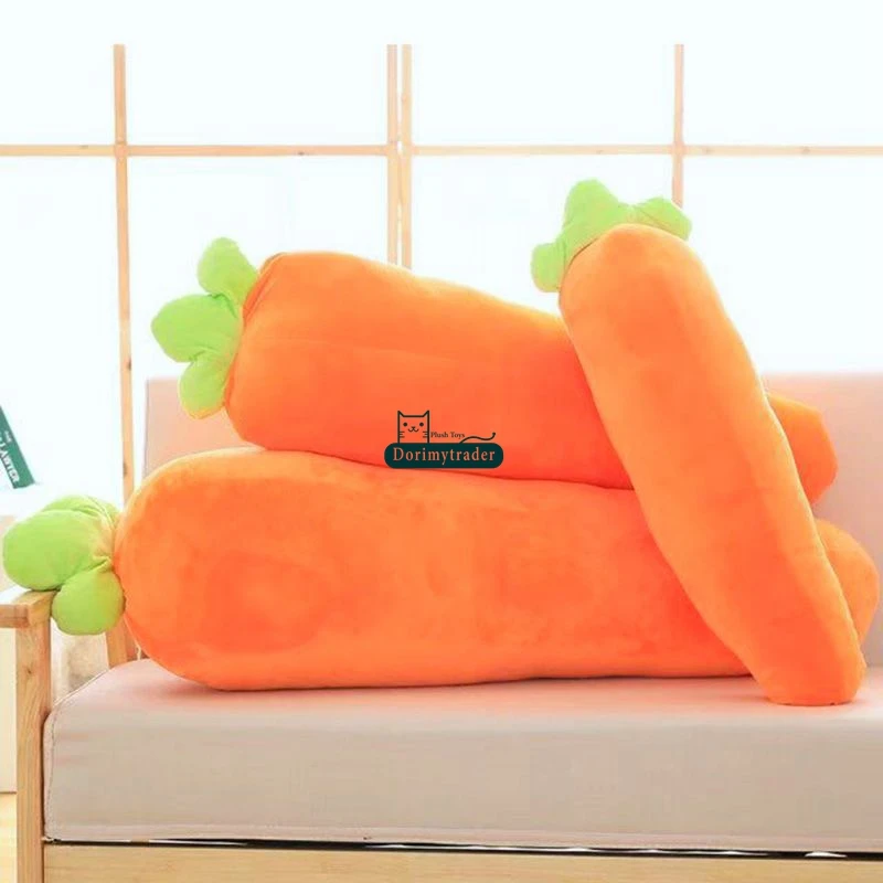 Dorimytrader Big Cuddly Soft Cartoon Carrot Plush Doll Toy Realistic Carrots Pillow Cushion Vegetables Toys 41inch 105cm DY61775
