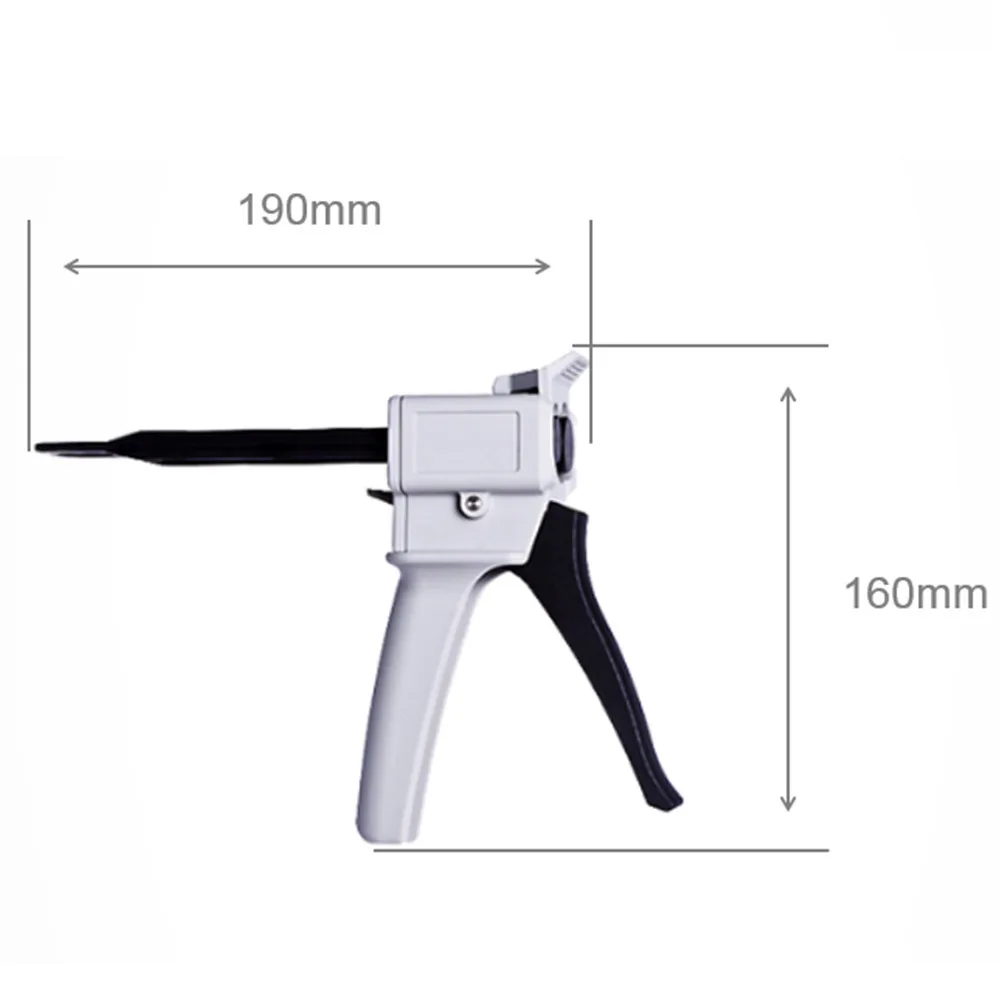 Silicone Dispensing Tool Dispenser Soft Earmold Material Manual Injection Gun for BTE Hearing Aid Earmold Making(Round/Square)