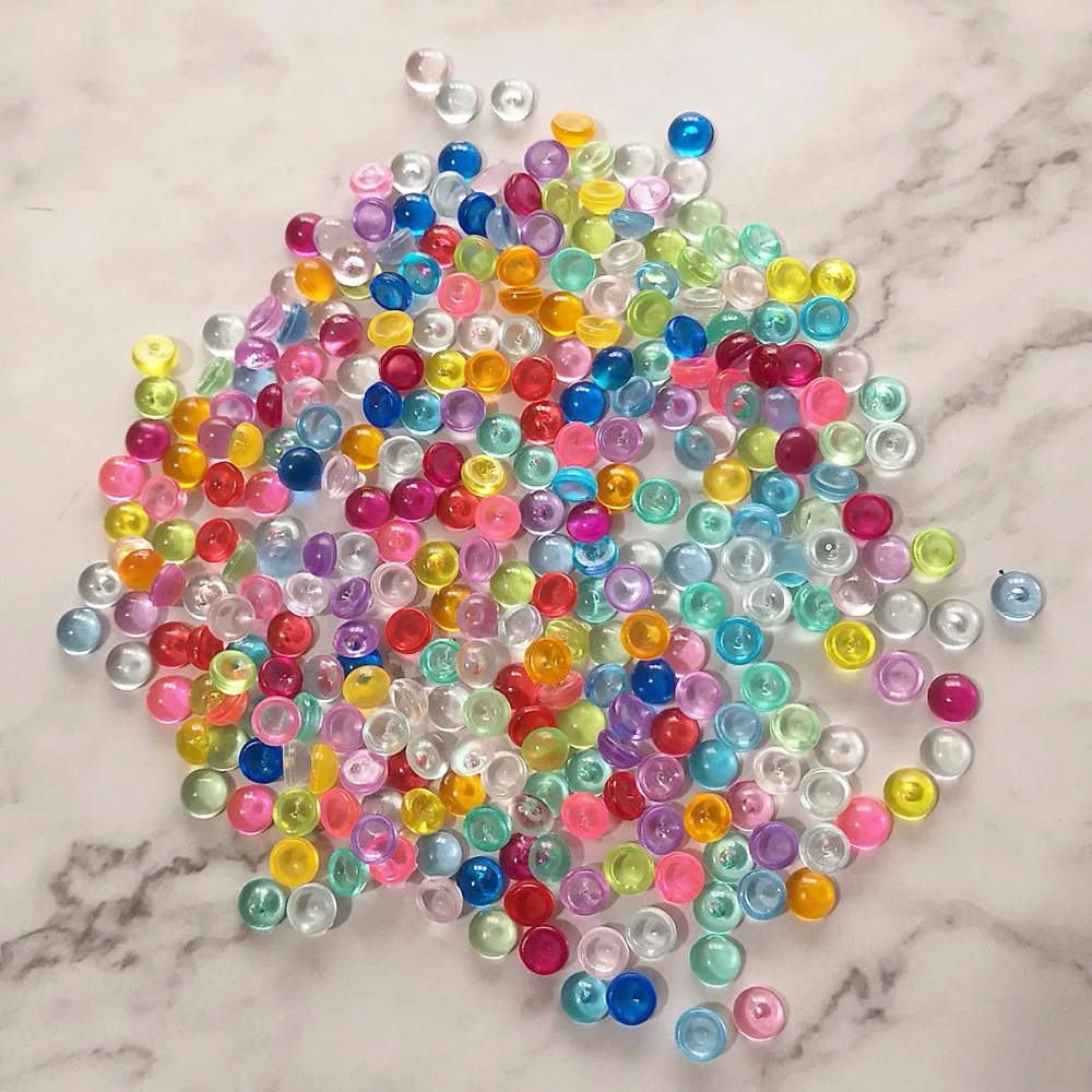 Neue 40g Klar Flache Bead Transparente Schleim Zubehör Spielzeug DIY Handgemachte Schleim Kristall Schlamm Partikel Füllung Dekoration Spielzeug