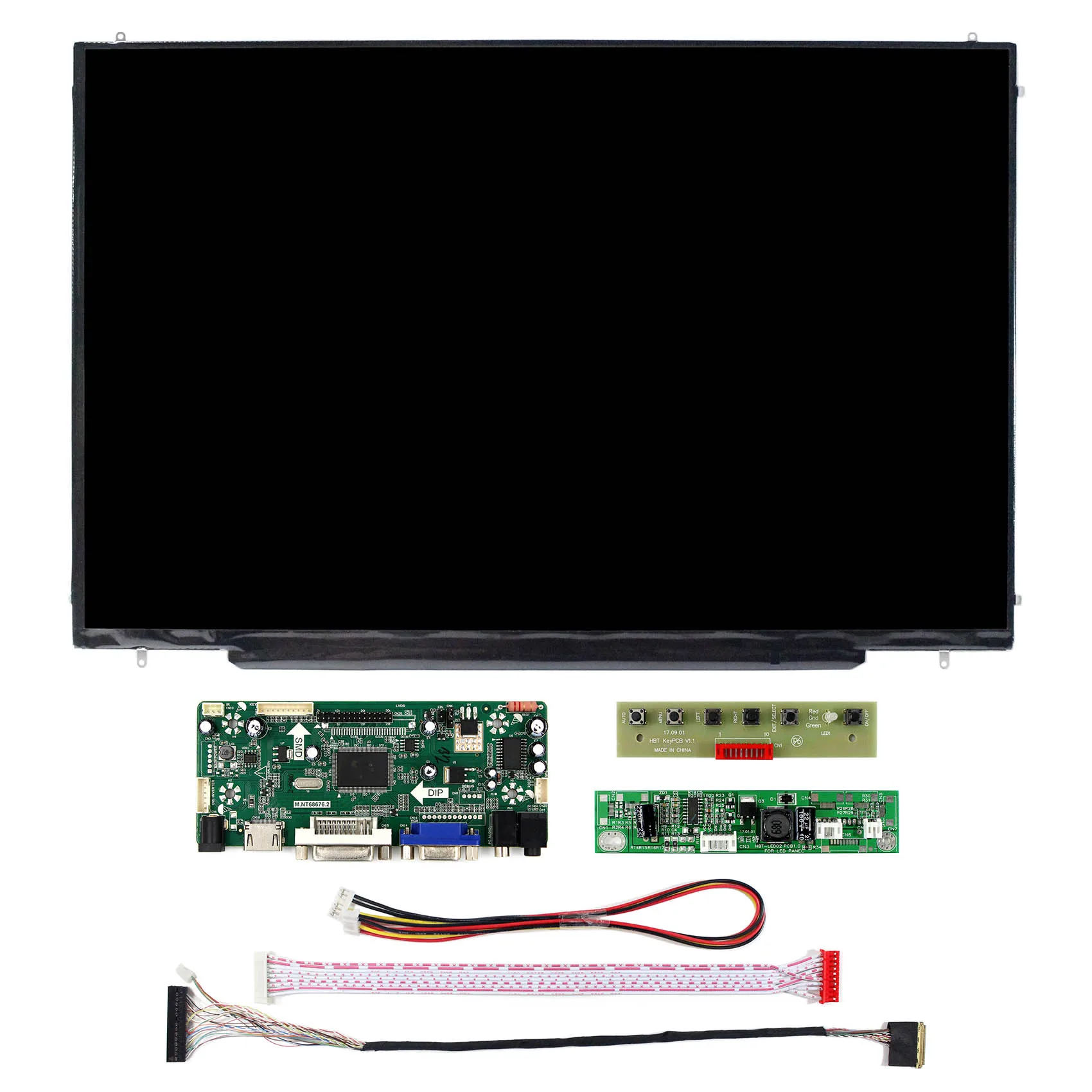 Imagem -02 - Polegada 1920x1200 Tela Lcd Ltn170ct10 Lp171wu6 com hd mi Dvi Vga Placa de Controle de Áudio Lcd Kit 17