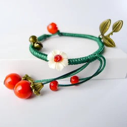 Flower Jingdezhen ceramic beaded bracelets Hand-made Bohemian Charm Bracelets For Women #EY301