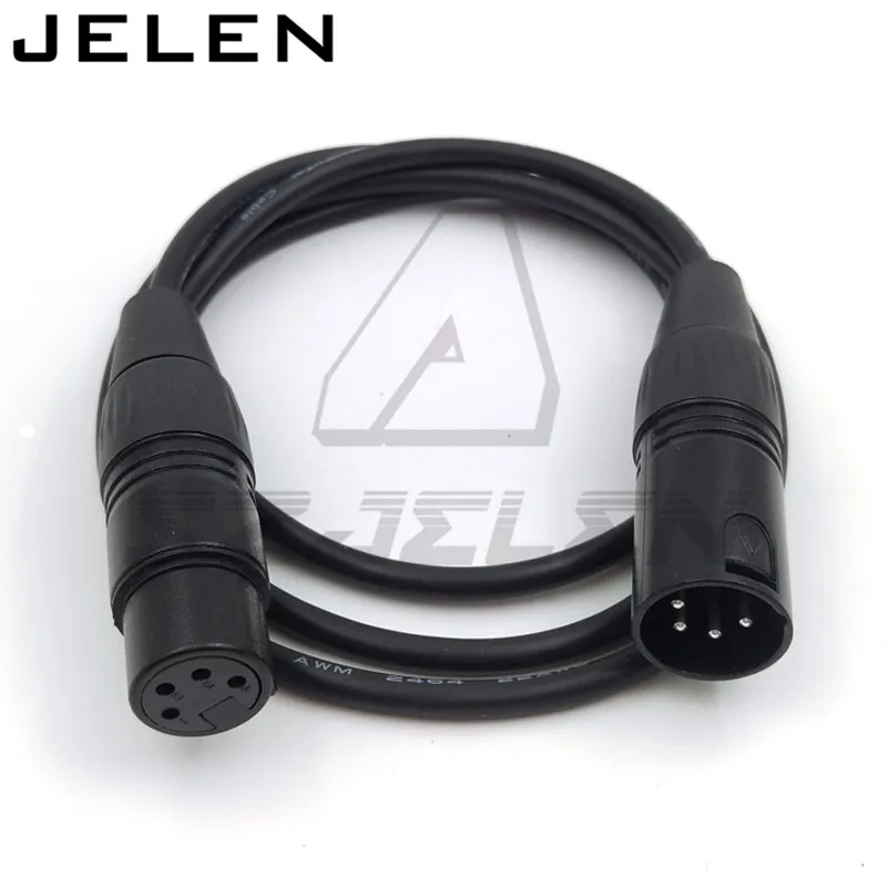 XLR 4pin Male to Female Power Cable for monitor power cord