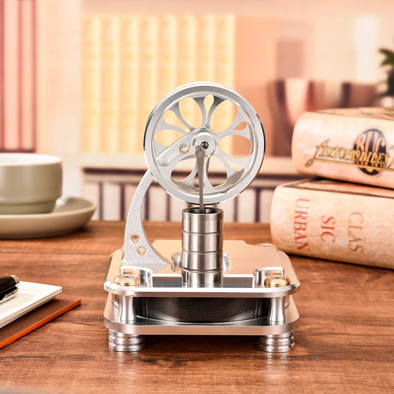 Stirling Engine Low Temperature Metal Power Cylinder Can Start Low Temperature Stirling Engine Model Toy Gift