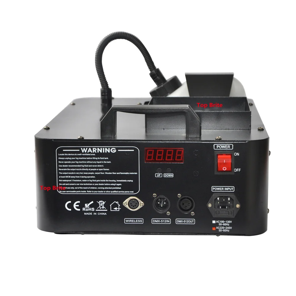 Hot Sales Mini 1500W RGB Wireless Remote Control Fog Machine High Quality Dj Disco Smoke Machine For Dj Party Wedding Christmas