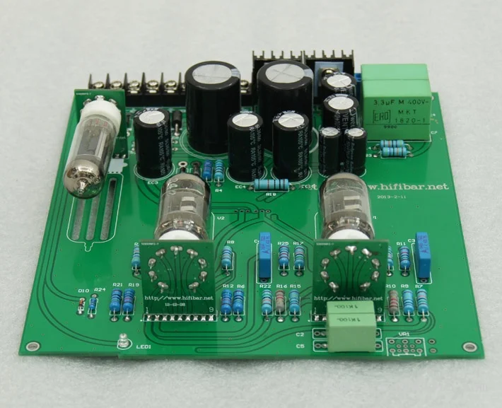 12AX7 + 12AU7 ( JJ ECC82 )+ 6Z4 ламповый предусилитель платы предусилителя